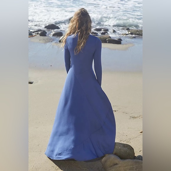 Free People Pescado Maxi Dress Blue - Picture 7 of 10